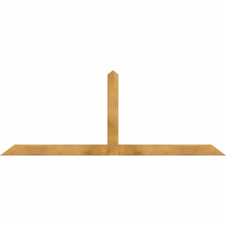 Ekena Millwork Portland Rough Sawn Timber Gable Bracket, Western Red Cedar, 84"W x 31"H x 2"D x 4"F, 9/12 Pitch GBW084X31X0204POR00RWR